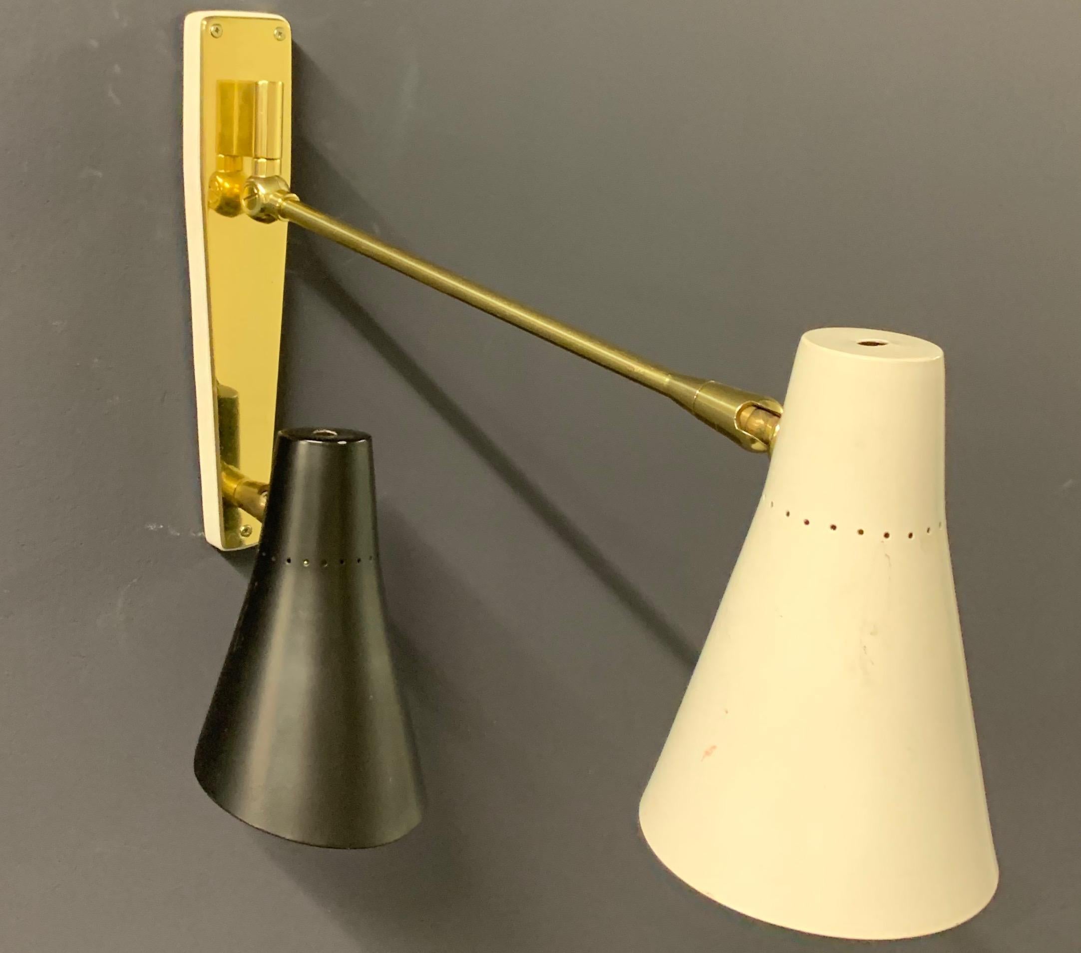 Rare Giuseppe Ostuni Wall Light In Good Condition In Munich, DE