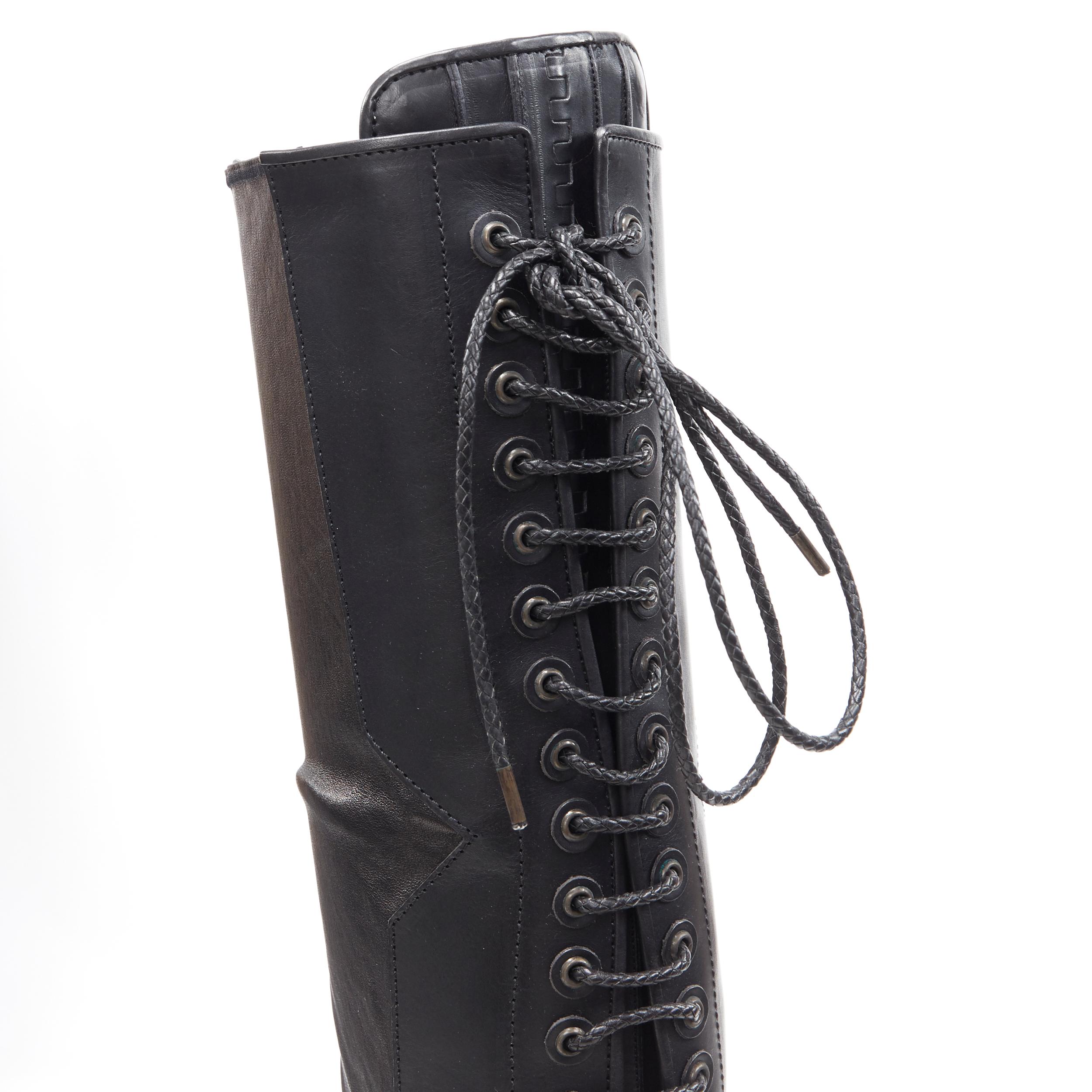 rare GIVENCHY RICCARD TISCI AW11 runway lace up over the knee creeper boots EU42 2