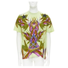 rare GIVENCHY TISCI 2012 Runway Birds Of Paradise mint green cotton tshirt 