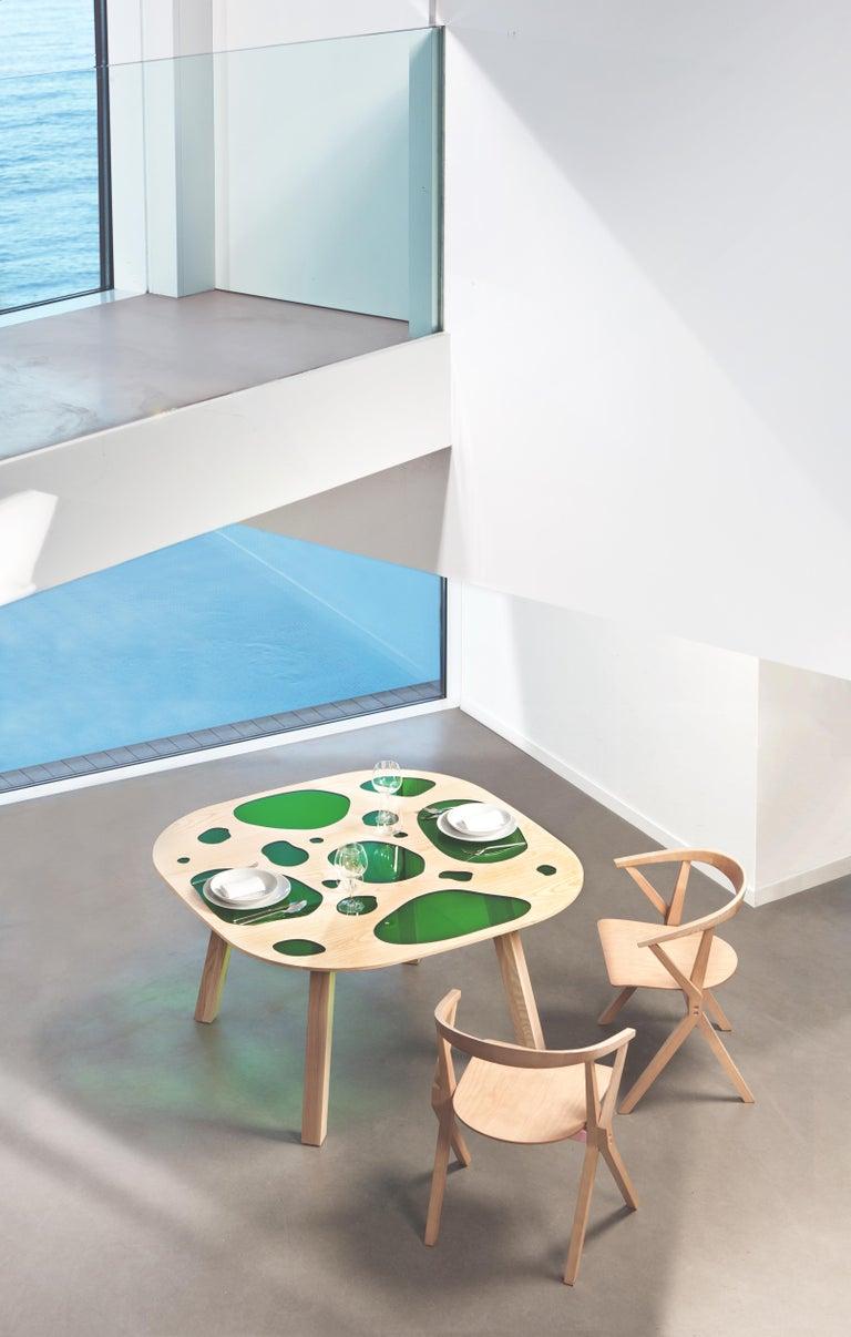 Prototype table designed by Fernando and Humberto Campana in 2016
This is the first piece ever made and is unique.
Manufactured in Spain by BD Barcelona design.

Natural ash and glass.

Humberto Campana, 1953 and Fernando Campana, 1961 are