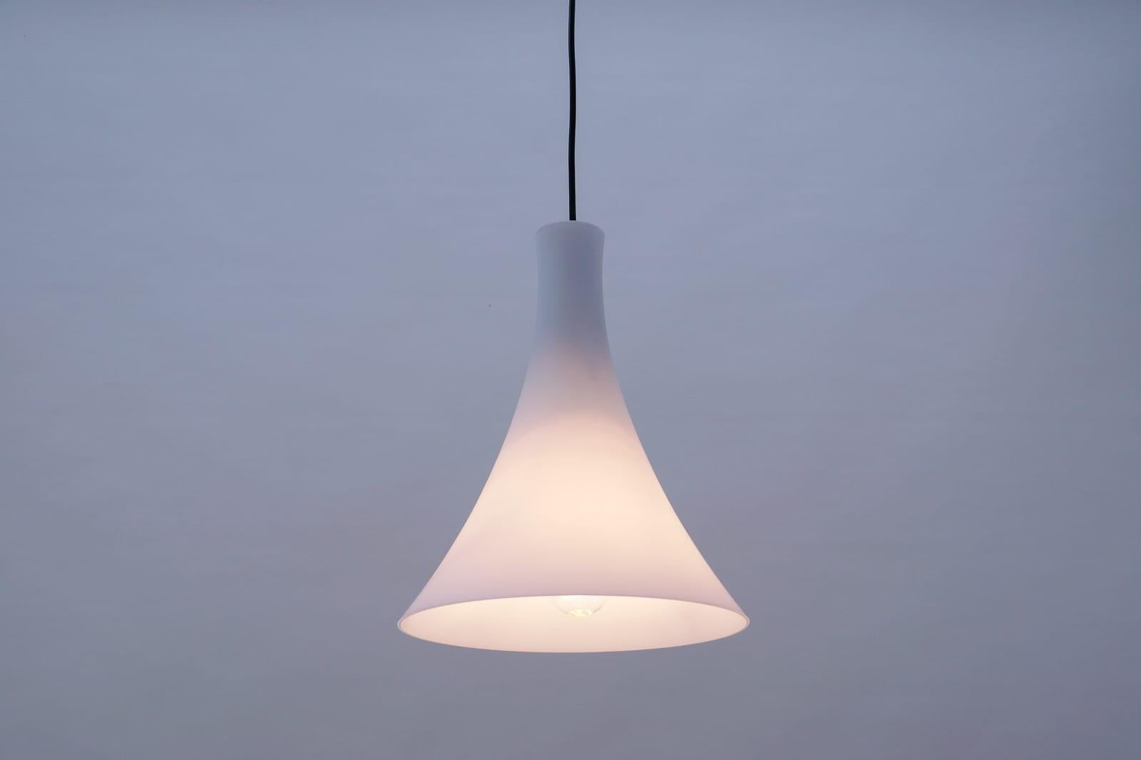 German Rare Glass Ceiling Lamp 