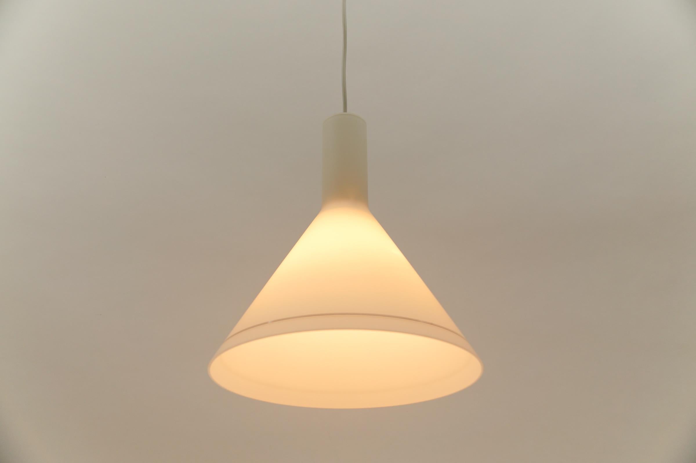 Opaline Glass Rare Glass Ceiling Lamp 