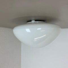 Plafonnier en verre rare Wv339 de Wilhelm Wagenfeld Lindner Allemagne, 1960