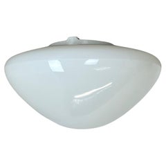 rare Glass ceiling Wall Light "Wv339" by Wilhelm Wagenfeld Lindner Germany, 1960