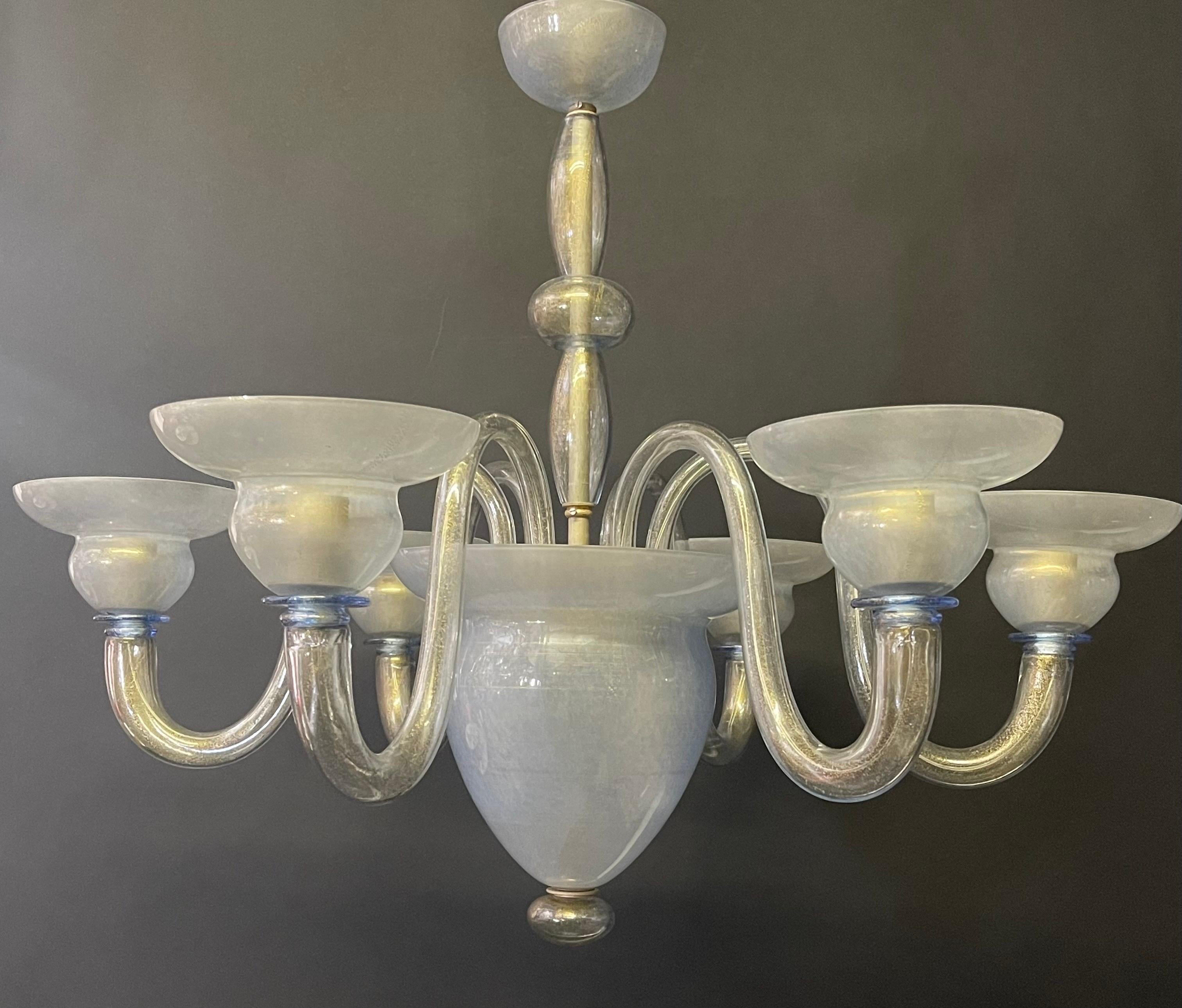 Rare Glass Chandelier by Rosanna Toso for Andromeda Murano, 1998 For Sale 7