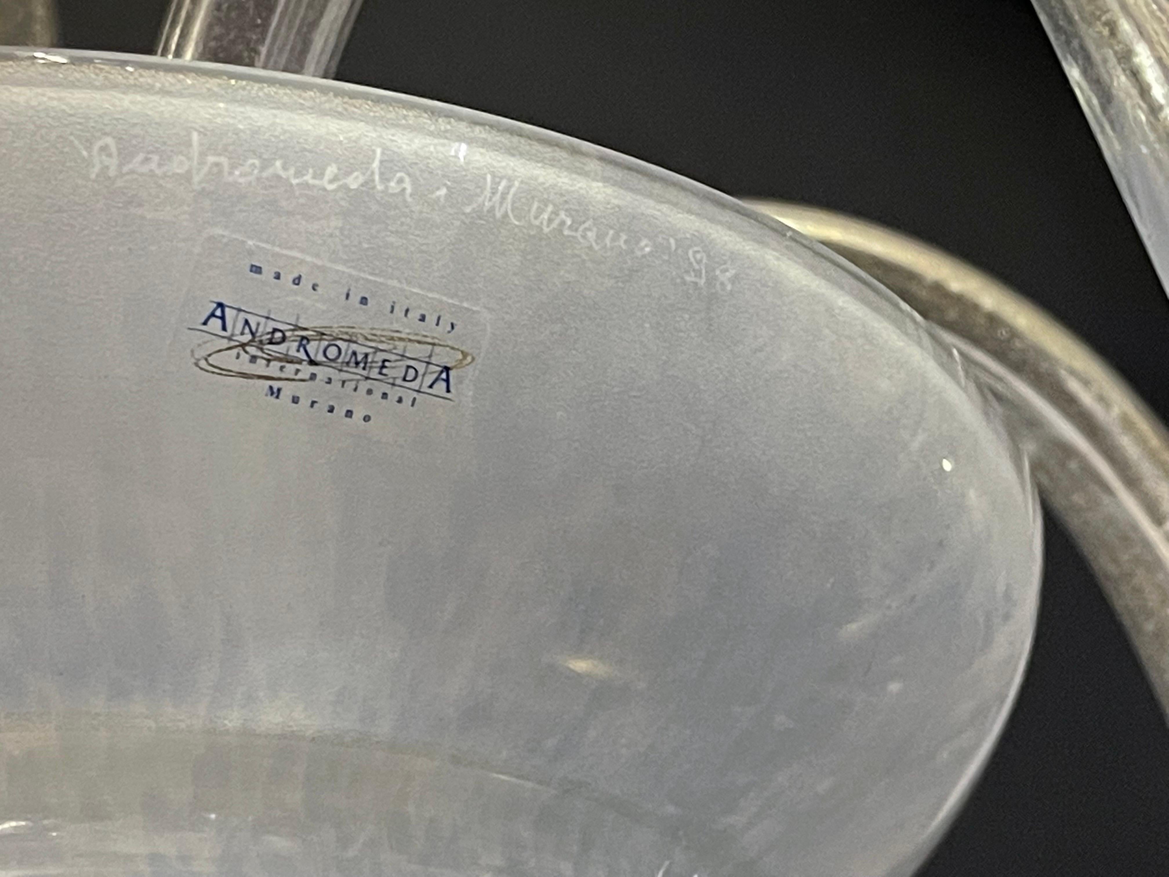 italien Lustre en verre rare de Rosanna Toso pour Andromeda Murano, 1998 en vente