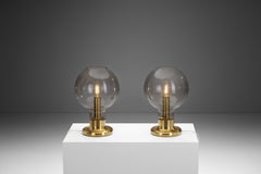 Rare Glass Dome Table Lamps by Cosack Leuchten, Germany 1970s