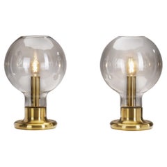 Rare Glass Dome Table Lamps by Cosack Leuchten, Germany 1970s