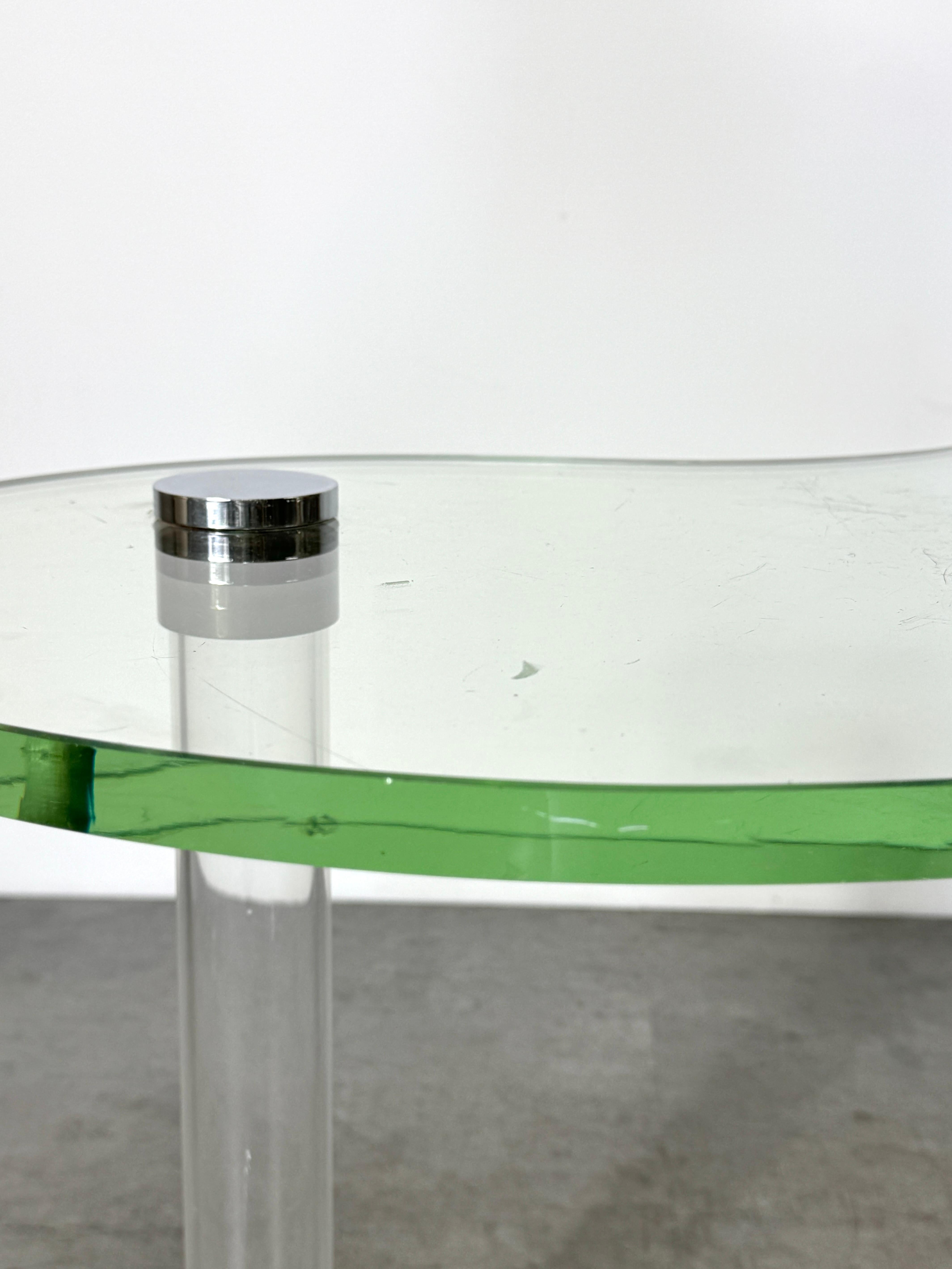 Rare Glass & Lucite Kidney Table by Gilbert Rohde for Herman Miller Luxury Group 4