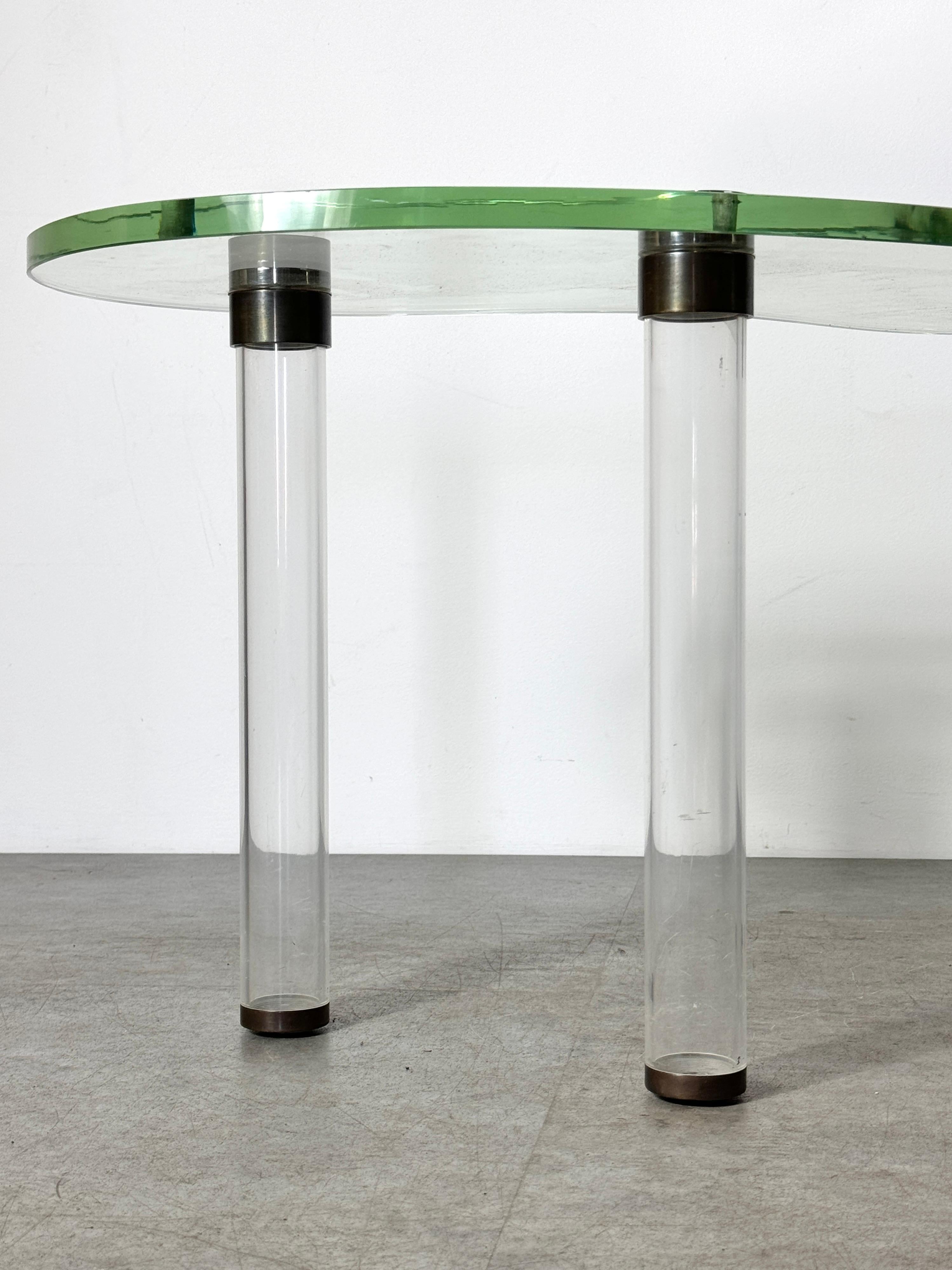 Rare Glass & Lucite Kidney Table by Gilbert Rohde for Herman Miller Luxury Group 2