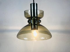 Rare Glass Pendant Lamp by Limburg, 1970s