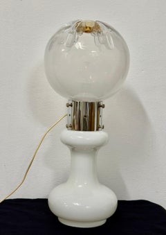 Rare Glass Table Lamp by Carlo Nason, Mazzega 1970s