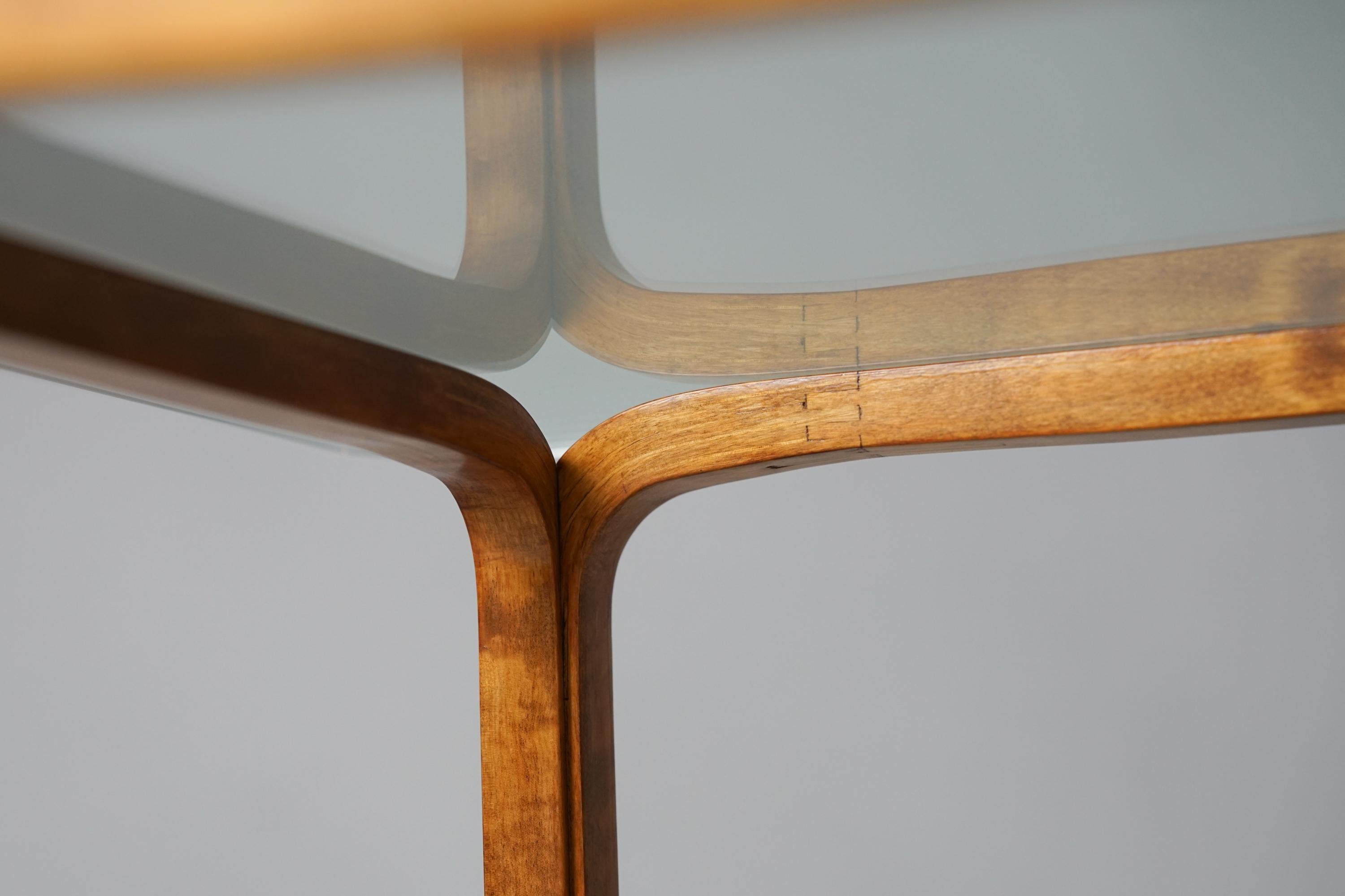 Rare Glass Table Model Y805A, Alvar Aalto, Oy Huonekalu- ja