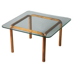 Rare table en verre modèle Y805A, Alvar Aalto, Oy Huonekalu- ja Rakennustyötehdas Ab