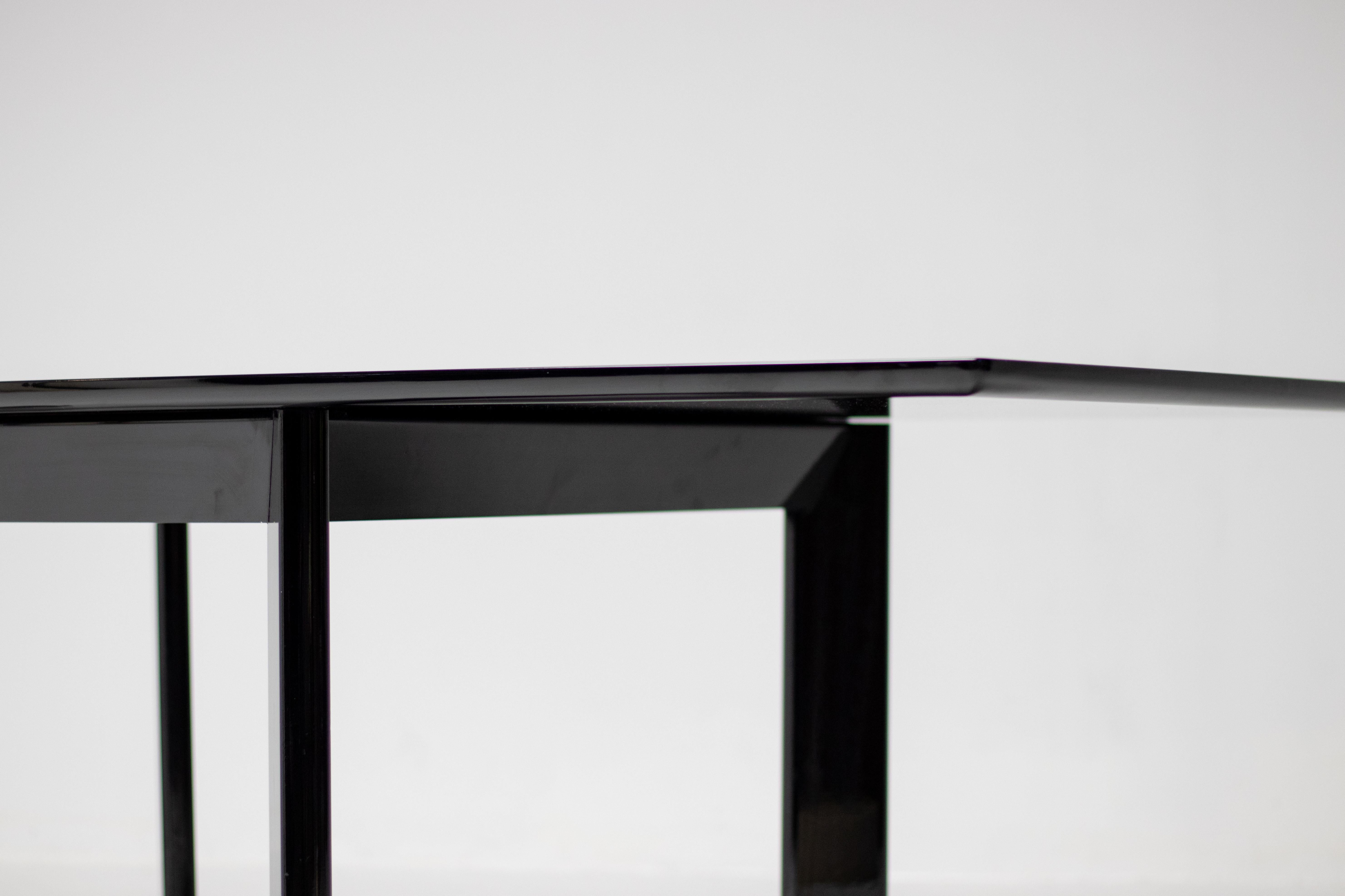 Rare Gloss Black Folding Table by Kazuhide Takahama For Sale 4