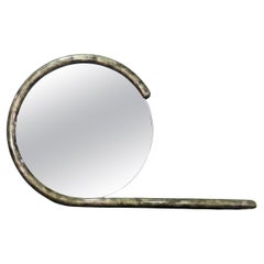 Rare Goat Skin Mirror w/ Shelf