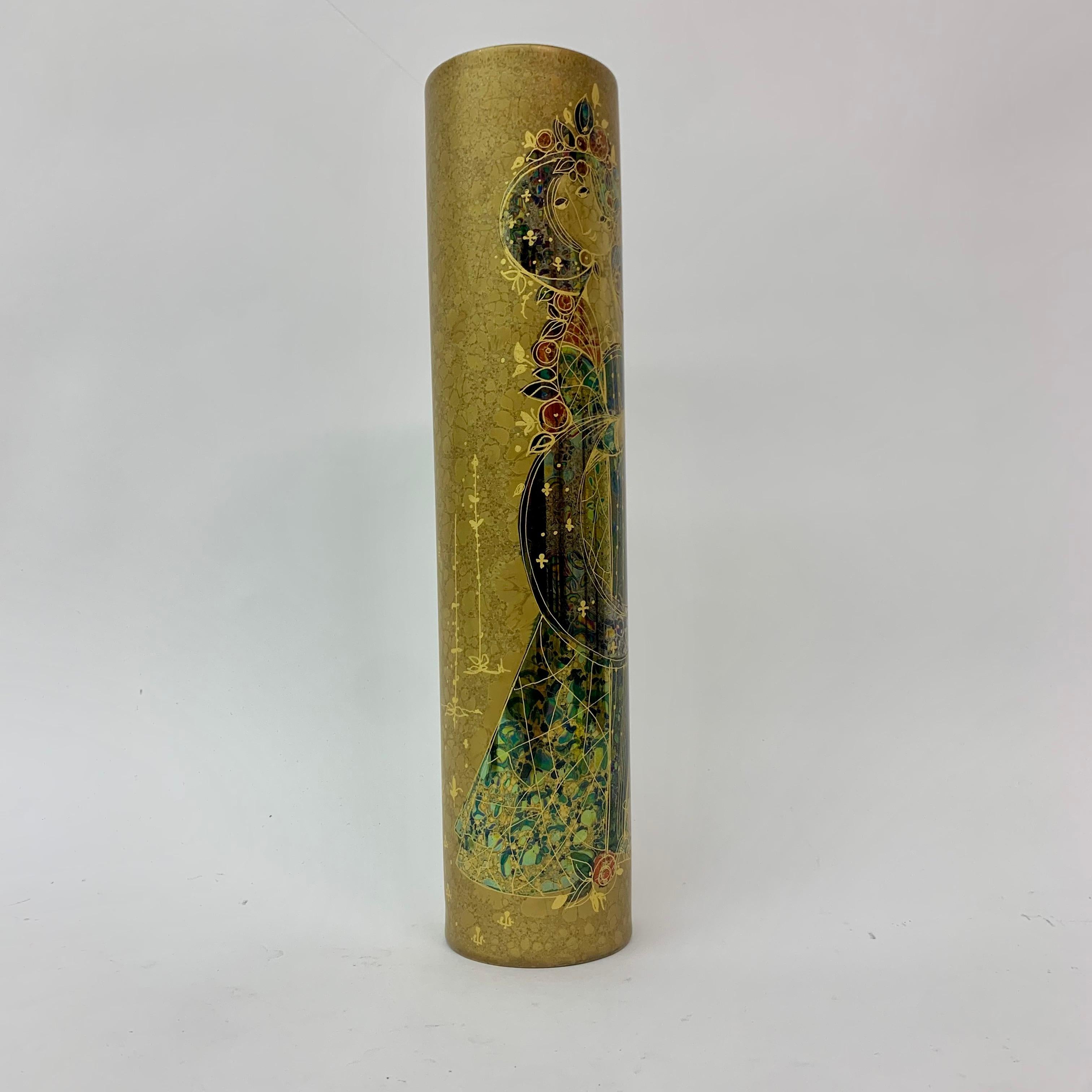 Porcellana Raro vaso d'oro Bjørn Wiinblad per Rosenthal, anni '70 in vendita
