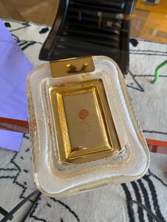 Raro portasigarette e portagioie in vetro di Murano dorato e ottone dorato, Venezia, Italia