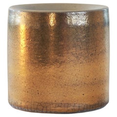 Rare Golden Glazed Mobach Pottery Vase