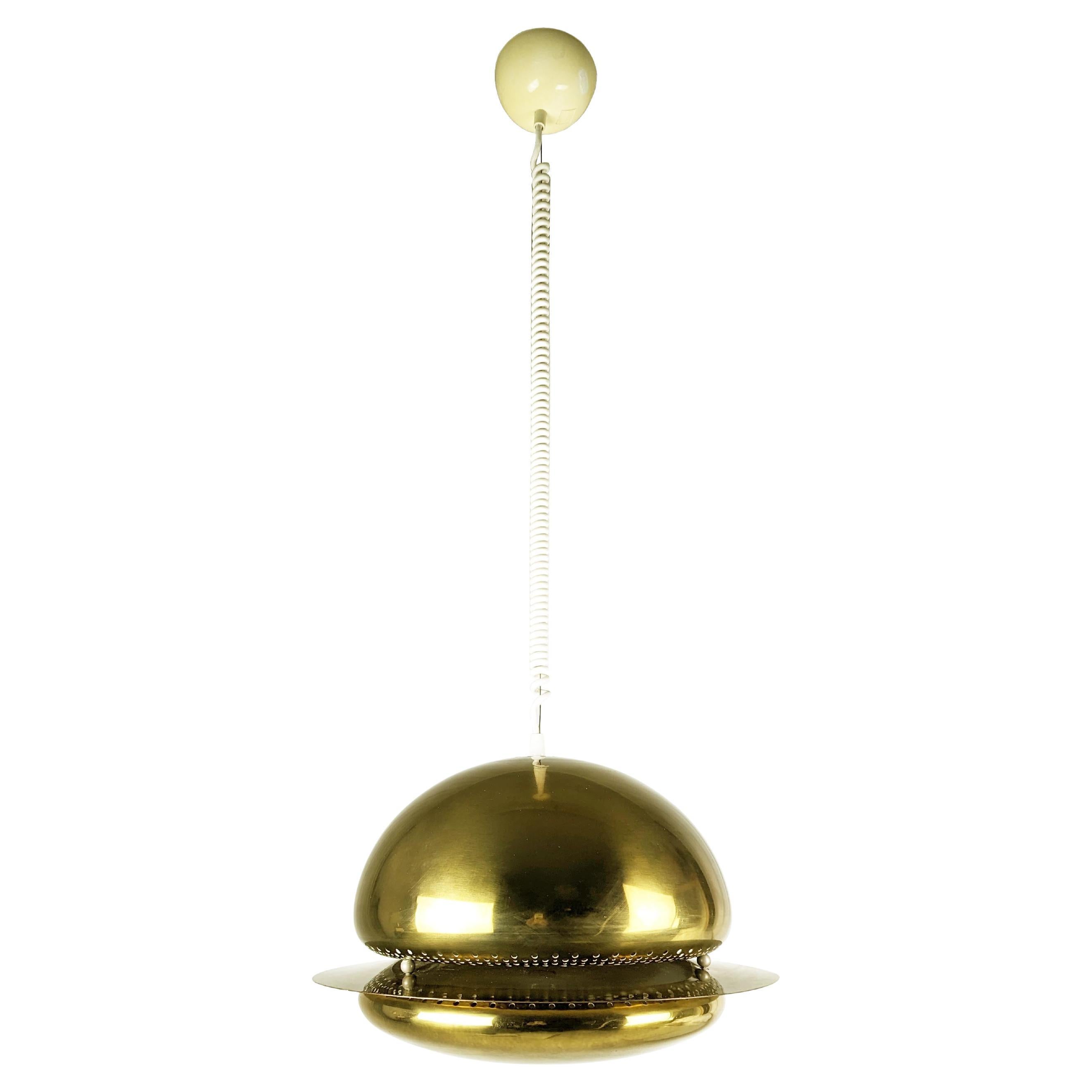 Rare Golden Metal 1961 Nictea Pendant by Afra e Tobia Scarpa for Flos