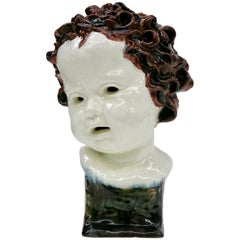 Rare Goldscheider Important Child Bust, Vienna, 1923