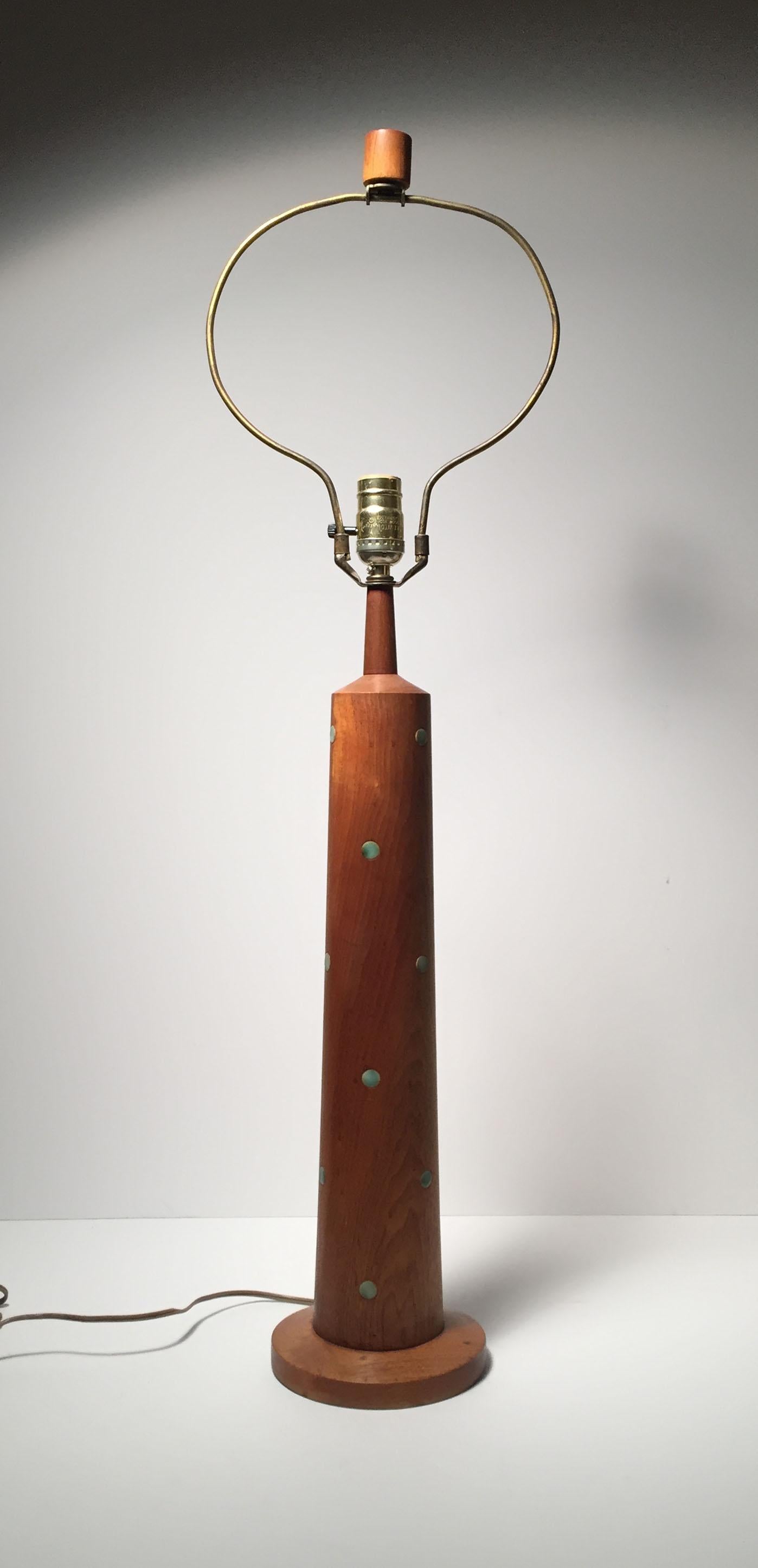 Mid-Century Modern Rare Gordon and Jane Martz Dots Table Lamp For Sale