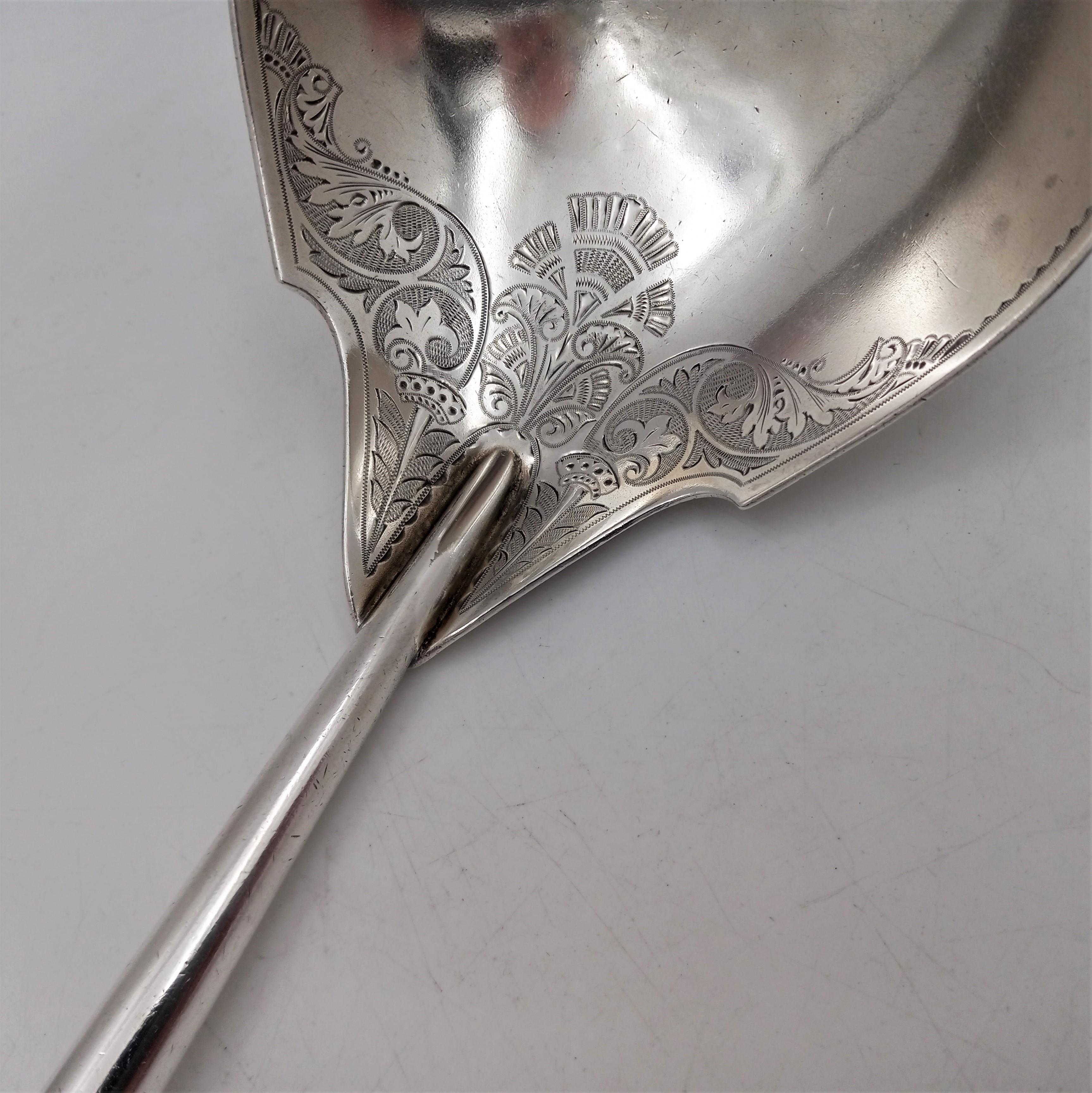 Rare Gorham Sterling Silver Monumental 19th Century Soup / Punch Ladle For Sale 1