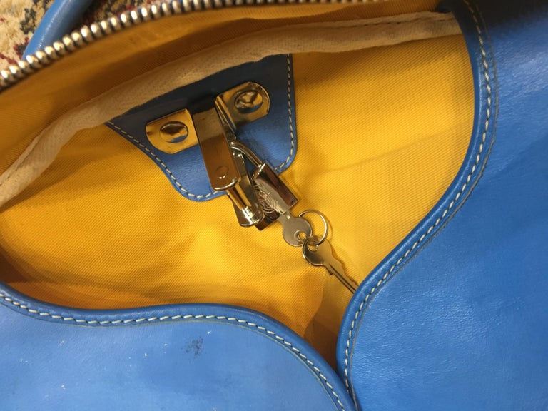 Rare Goyard Blue Suit Travel Bag in monogram Canvas at 1stDibs