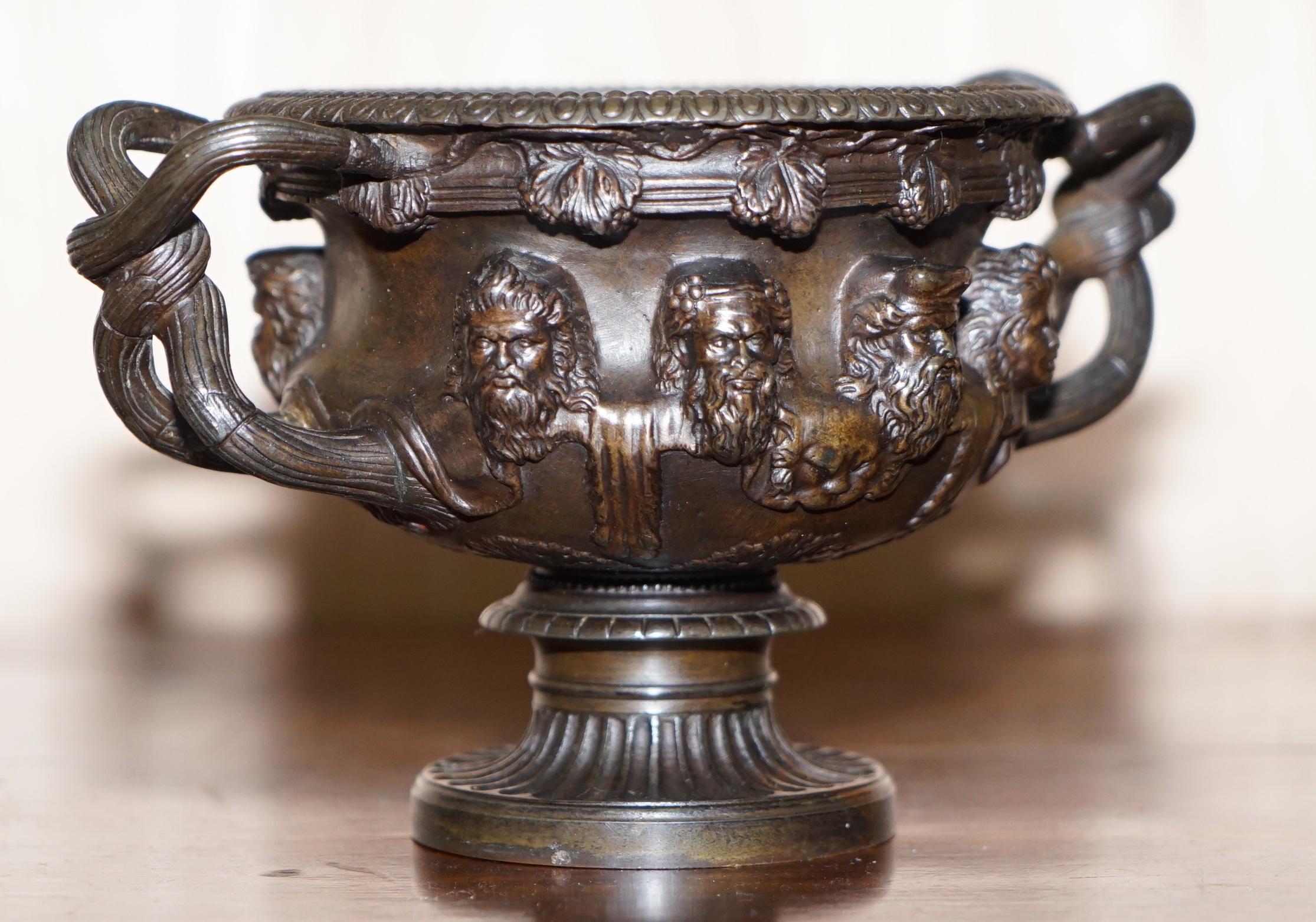 Victorian Rare Grand Tour Bronze of the Warwick Vase circa 1880 Based on Roman Original