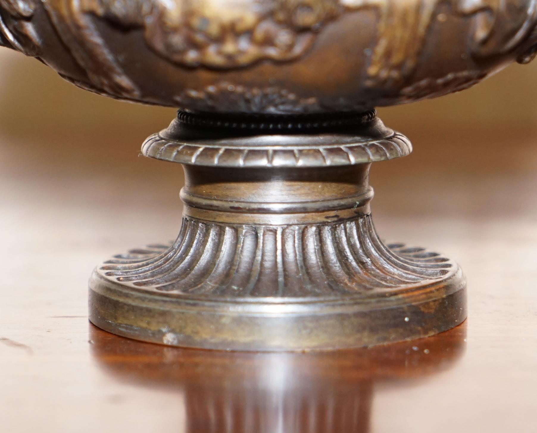 Late 19th Century Rare Grand Tour Bronze of the Warwick Vase circa 1880 Based on Roman Original