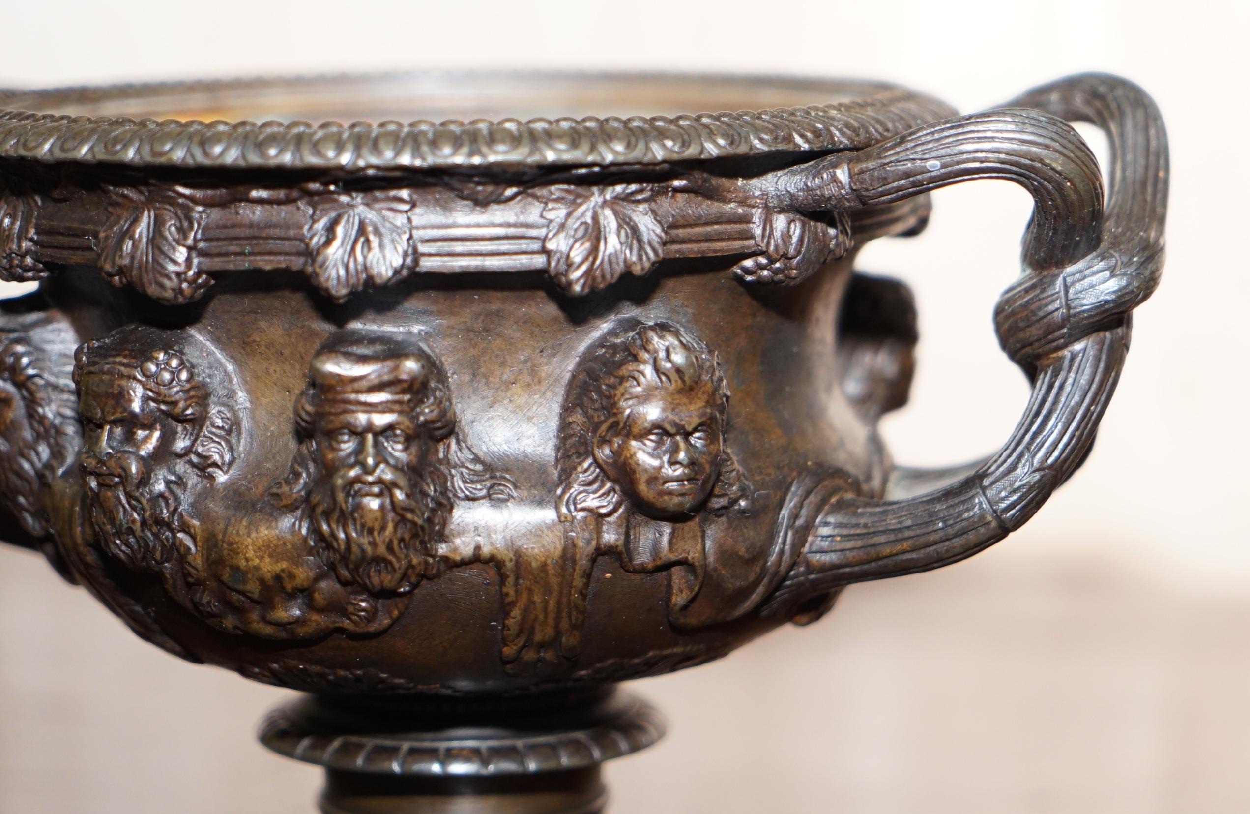Rare Grand Tour Bronze of the Warwick Vase circa 1880 Based on Roman Original 2