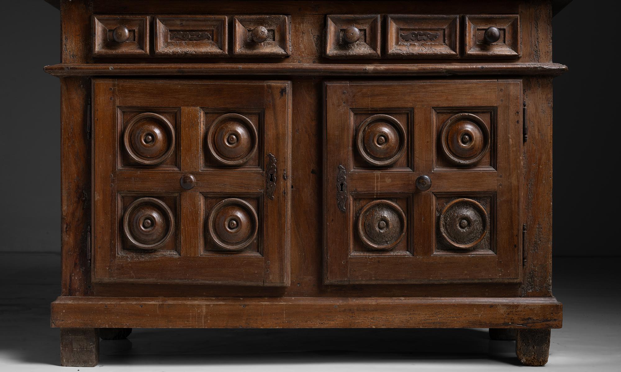Carved 17th Century Buffet, France circa 1680