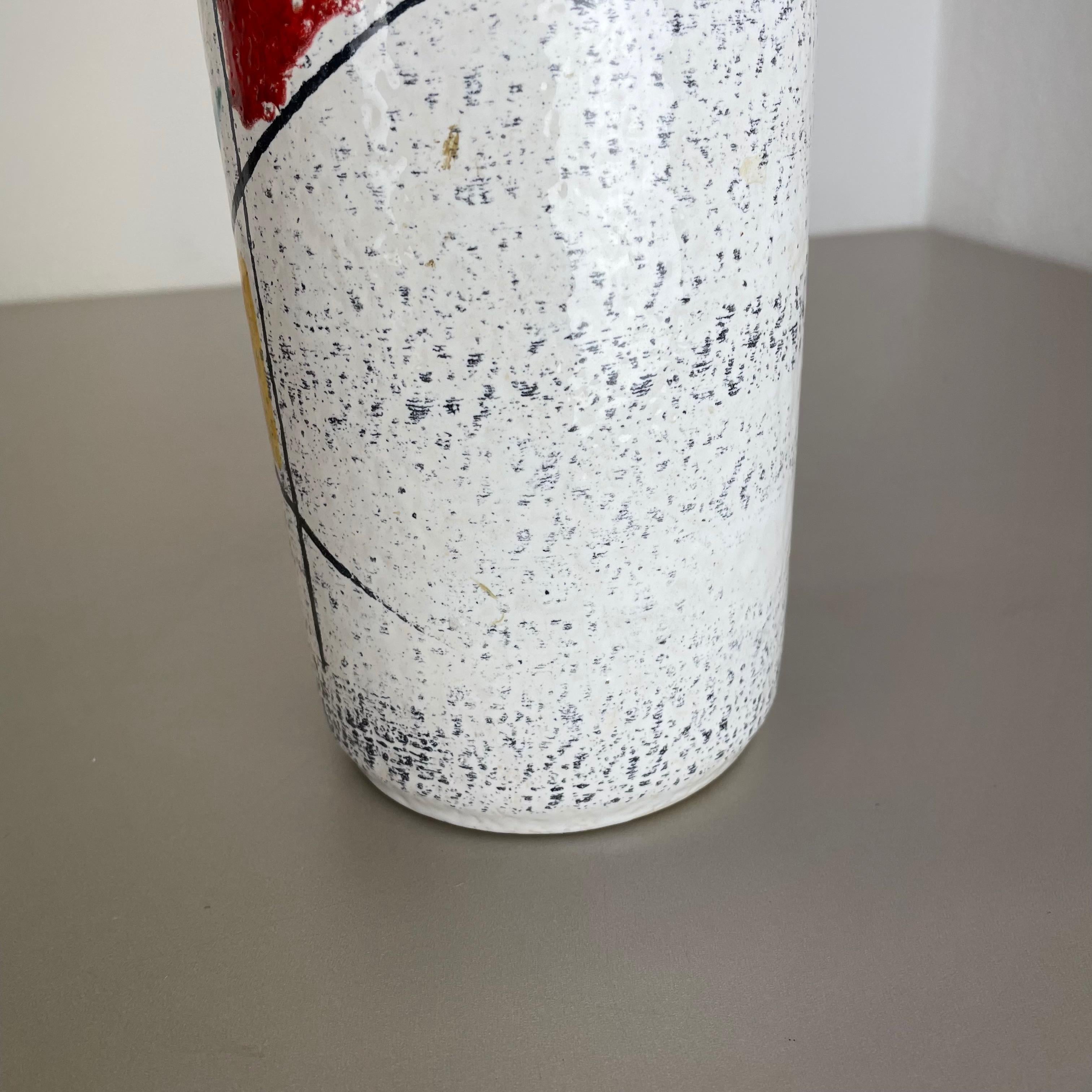Seltene „Graphic“ Fat Lava-Vase, mehrfarbig, Scheurich, Deutschland WGP, 1970er Jahre im Angebot 6