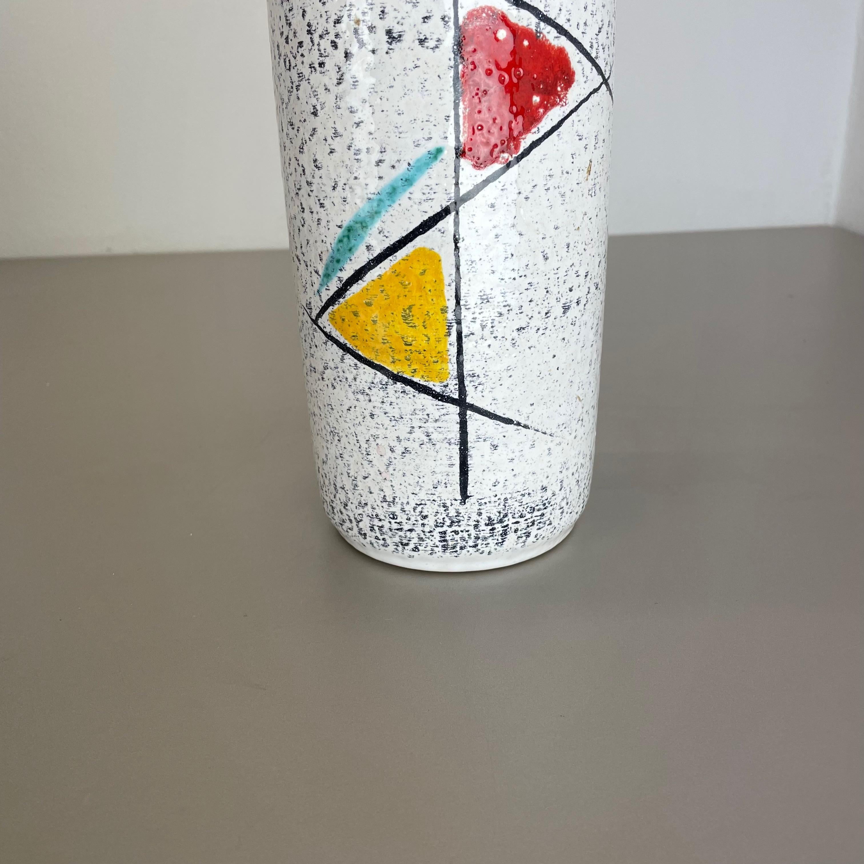 Seltene „Graphic“ Fat Lava-Vase, mehrfarbig, Scheurich, Deutschland WGP, 1970er Jahre im Zustand „Gut“ im Angebot in Kirchlengern, DE