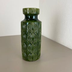 Rare Green Floor Vase Fat Lava "Onion" Vase by Scheurich, Germany, 1970s