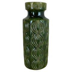 Rare Green Floor Vase Fat Lava "Onion" Vase by Scheurich, Germany, 1970s