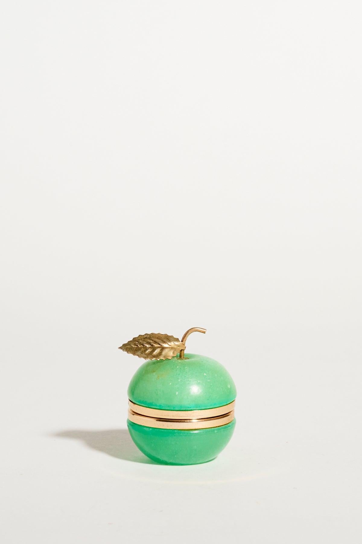 Cute green apple alabaster ring dish. Perfect little companion for your favorite rings.