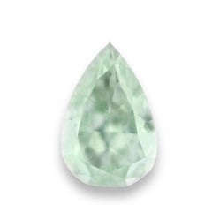 Rare Green Diamond - 0.70ct Natural Loose Fancy Light Green Color GIA SI1 Pear