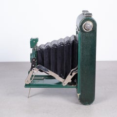 Rare Green Eastman Kodak "No. 1" Folding Camera and Case, circa 1909-1920