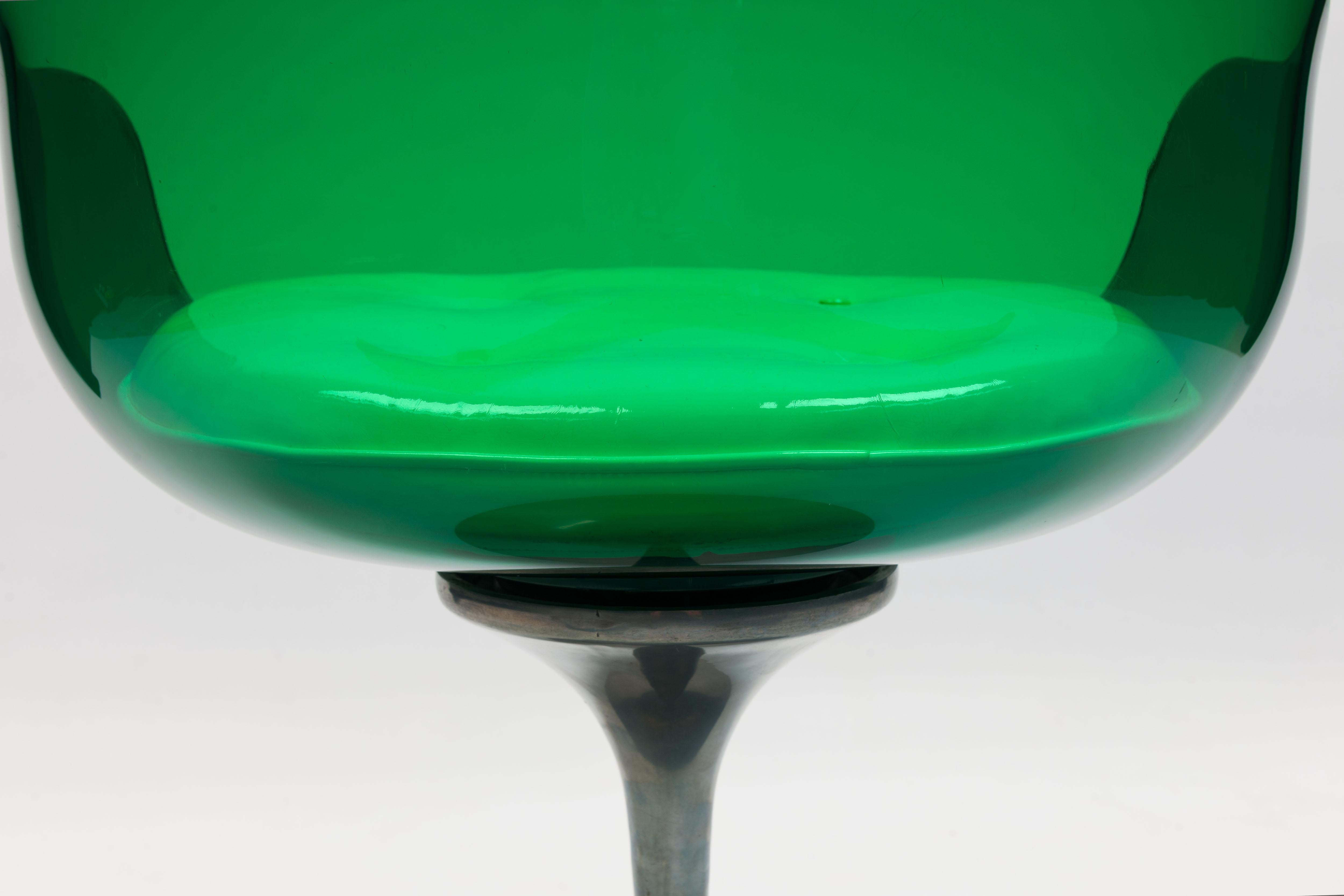 Rare Green Edition 'Champagne' Chair by Estelle & Erwin Laverne 5