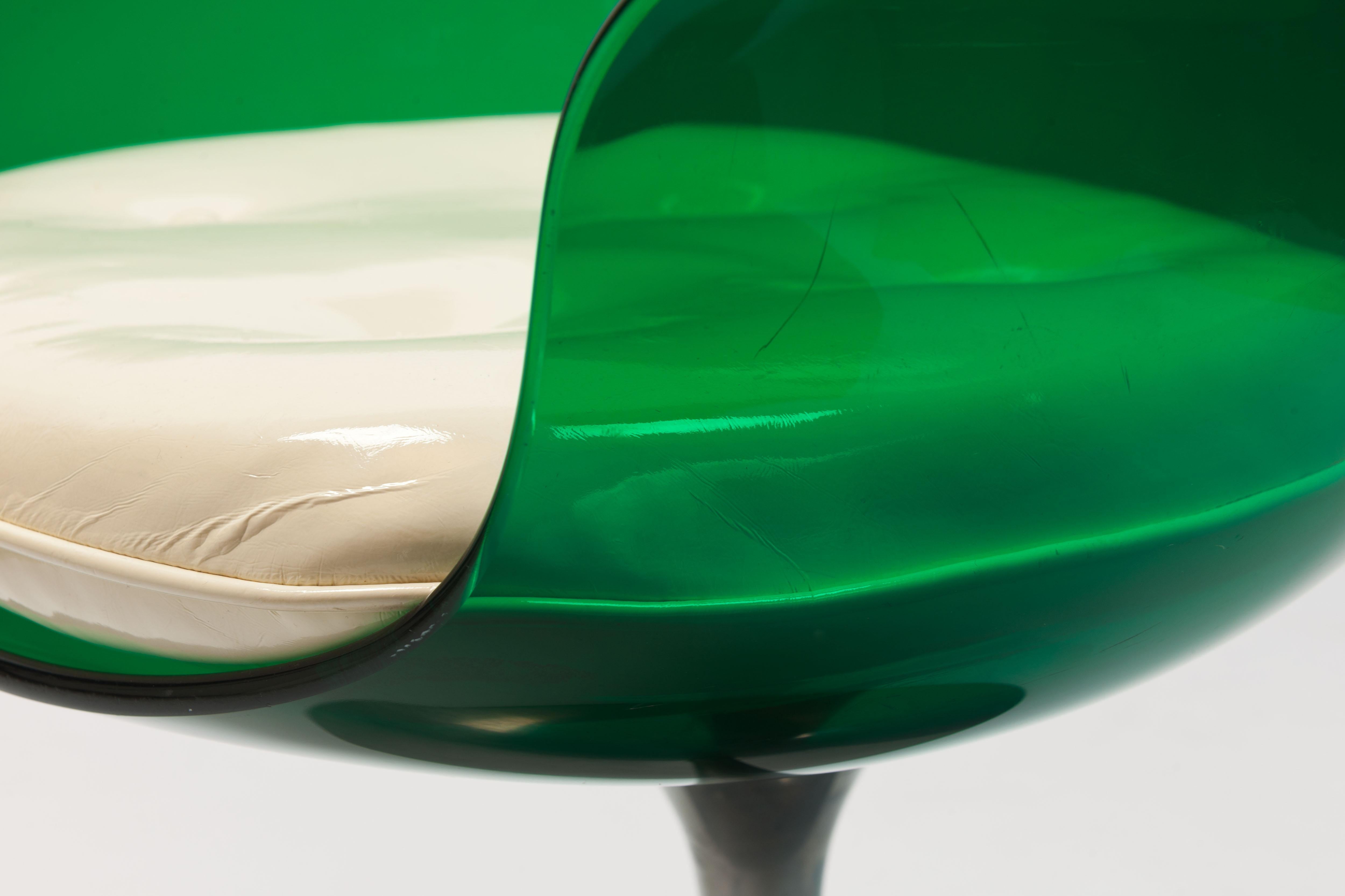 Rare Green Edition 'Champagne' Chair by Estelle & Erwin Laverne 6
