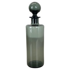 seltene Karaffe aus grünem Glas von Saara Hopea für Nuutajärvi Notsjö, Finnland 1970er