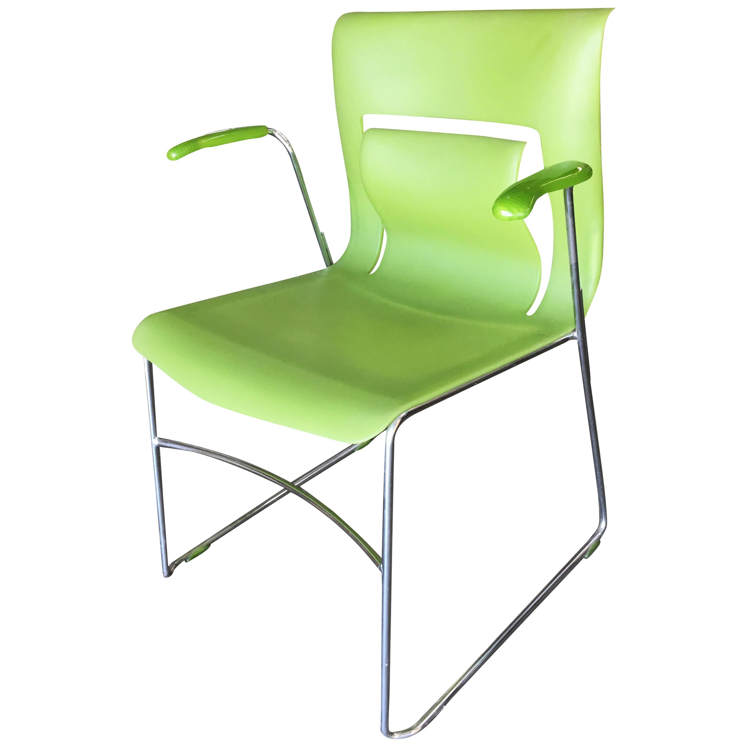 Sets, Rare Green Stylex "Rhythm" Armchair by Sava Cvek, Sets of 5