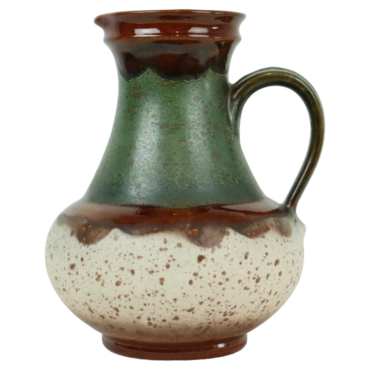 Raro vaso verde Terrazzo Germania Ovest in terracotta Ü-Keramik 1808-30 in vendita