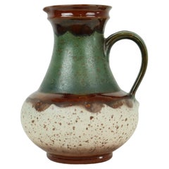Rare Green Vase Terrazzo West Germany Earthenware Ü-Keramik 1808-30