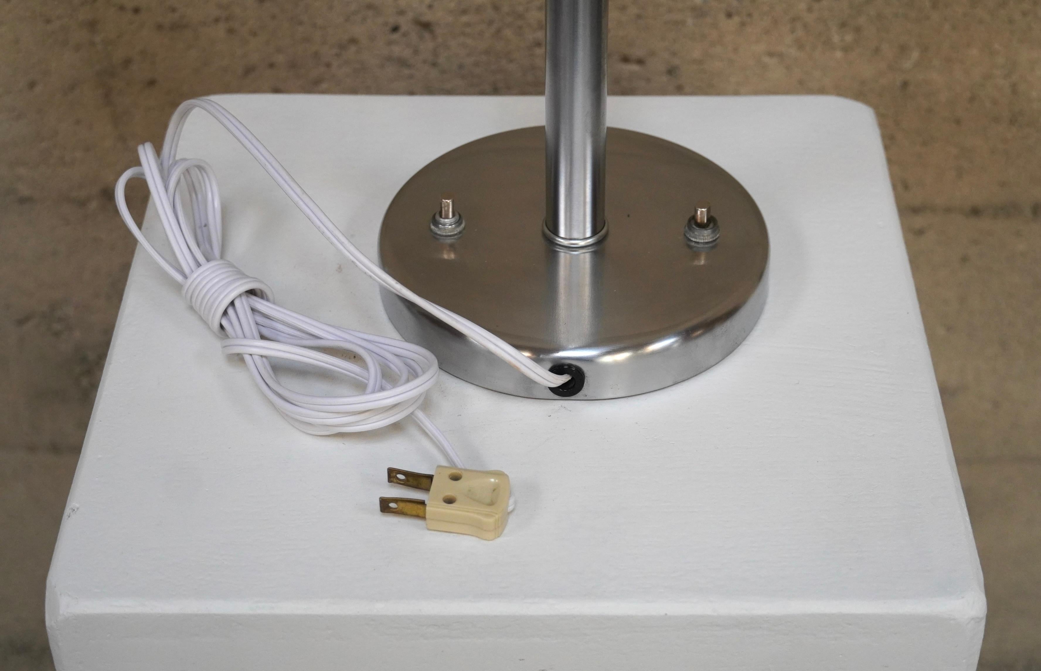 Rare Greta Von Nessen Double Cone Adjustable Table Lamp For Sale 5