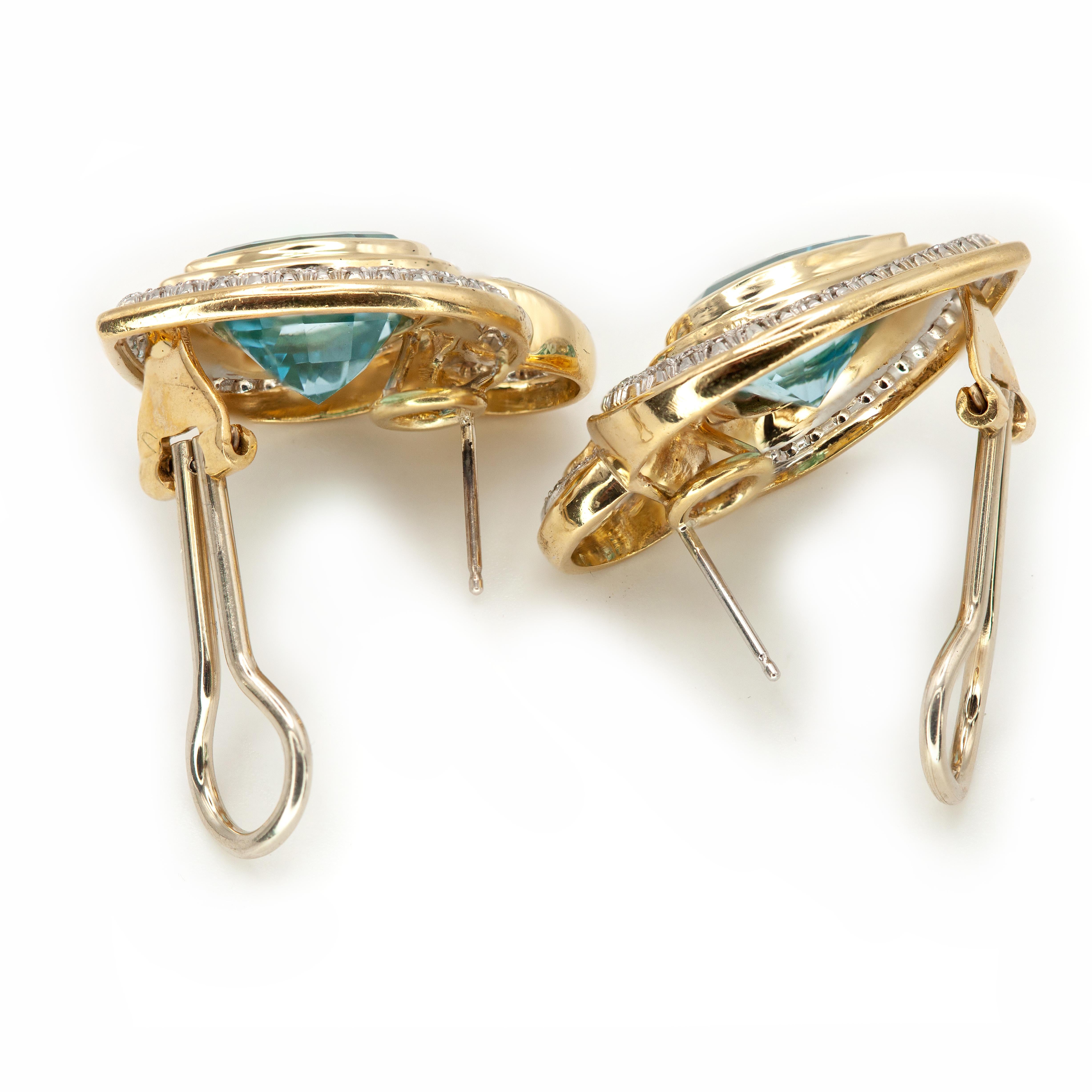 Rara collana e orecchini Gucci 18K YG con diamanti, topazio e smalto nero in vendita 4