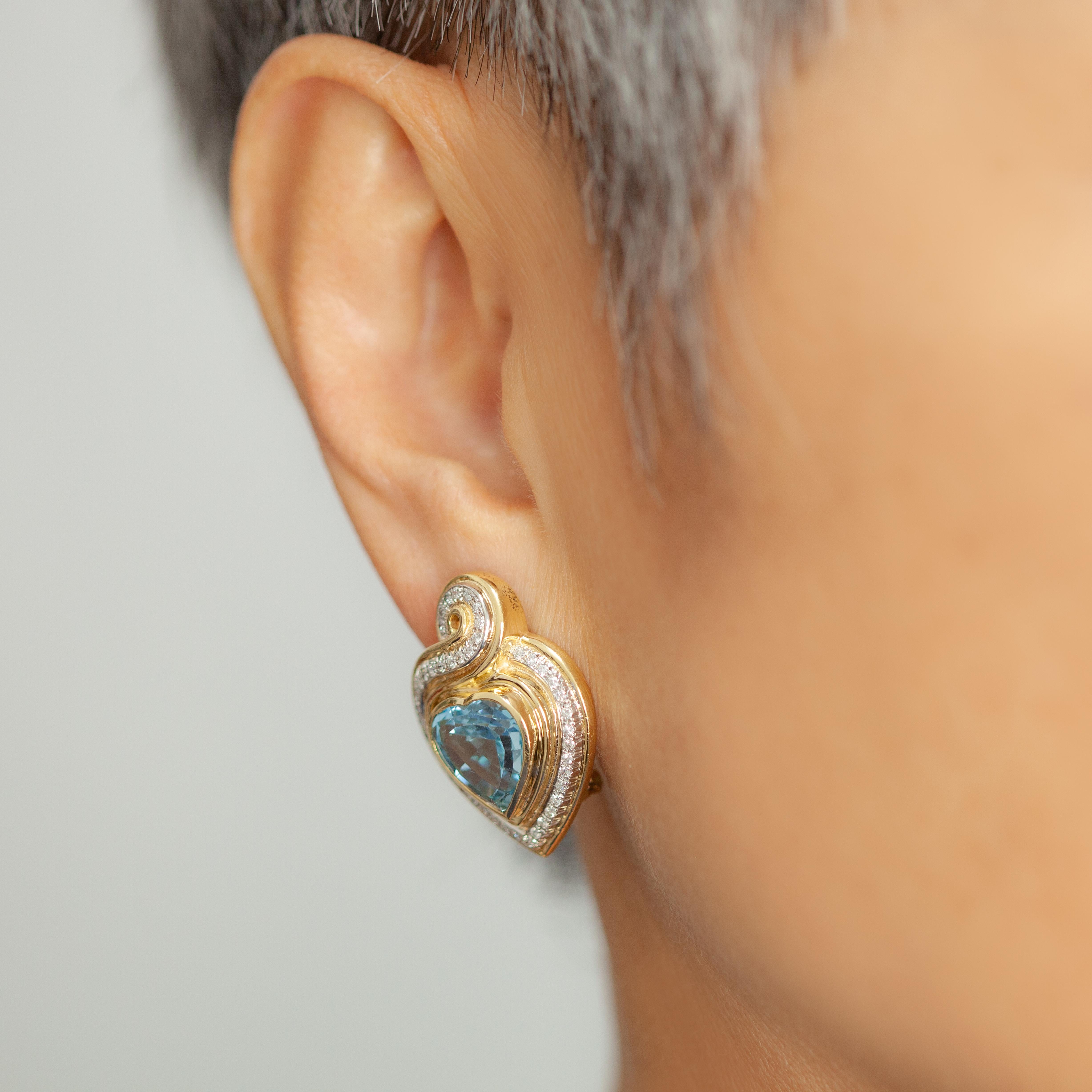 Rara collana e orecchini Gucci 18K YG con diamanti, topazio e smalto nero in vendita 6