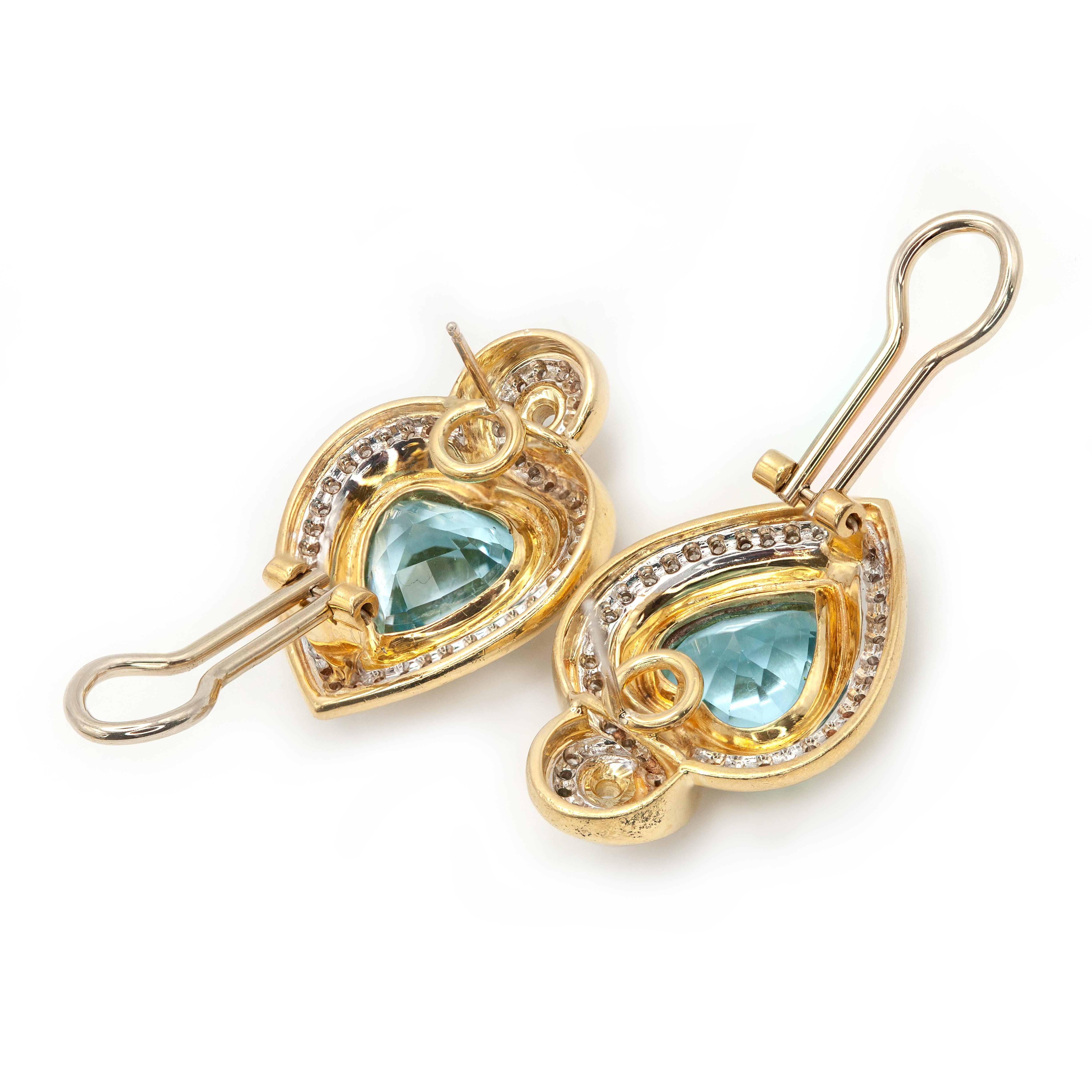 Rara collana e orecchini Gucci 18K YG con diamanti, topazio e smalto nero in vendita 3