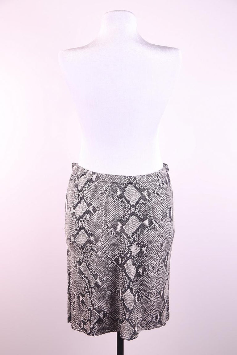 Rare !!! Gucci 2000 Tom Ford 2000 Snake Skirt sz 42 For Sale